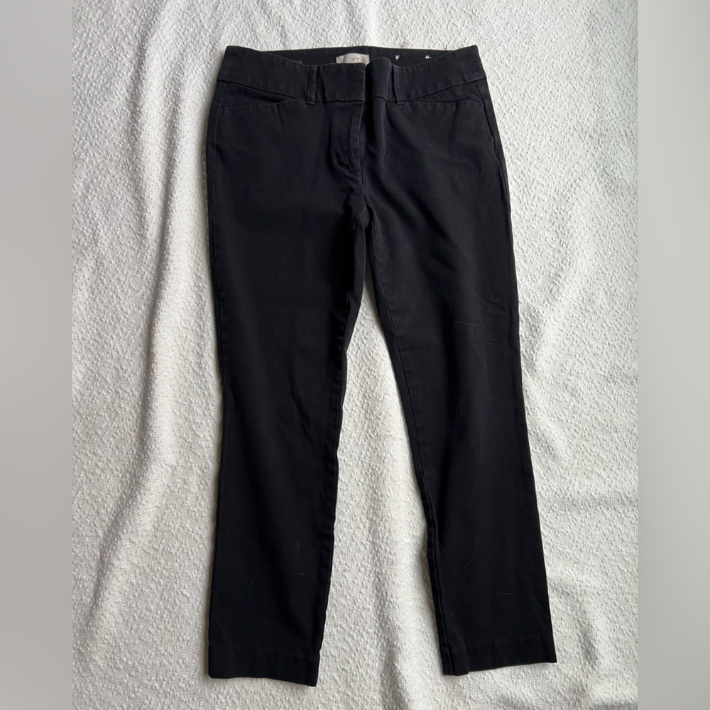 Loft Women’s Size 6 Black Modern Skinny Ankle Casual Chino Pants